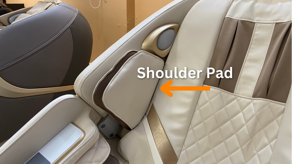 GM450 full body massage chair shoulder pad diagram